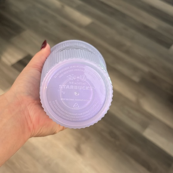 Clear white shimmery Starbucks studded grande tumbler - Picture 2 of 6